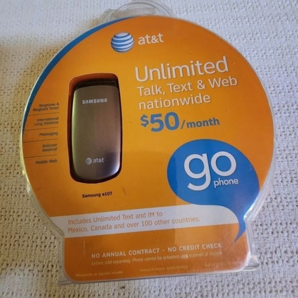 AT&T Samsung A107 Go Phone Factory Sealed‎